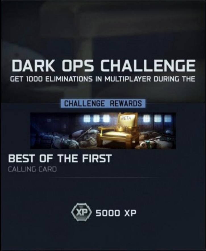 COD BO7 : Beta Rewards Boost [LEVEL + DARK OPS]